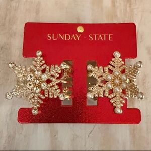 ⚡️Sunday State Snowflake Claw Clips